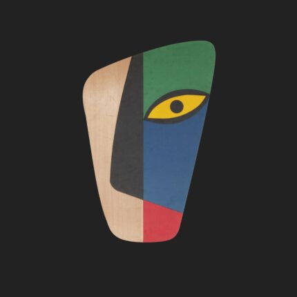 Creative Face Mask Wall Art Decor by laser artist studio