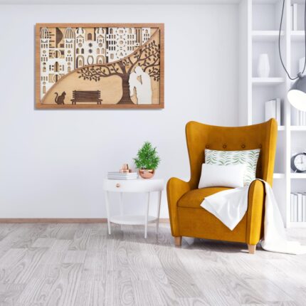 Beautiful Couple Mandala Art Wall Decor by laser artist studio