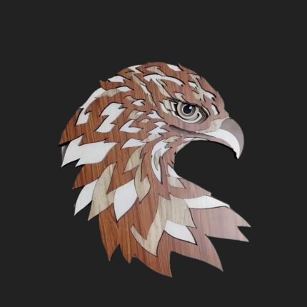 Eagle Head Wall Decor / 074EHD by laser artist studio