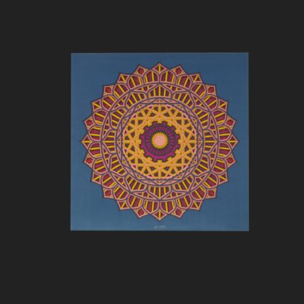 Pink And Blue Mandala Wall Art Decor /MAN015 by laser artist studio