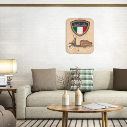Lambretta Layered Wall Art Decor by laser artist studio