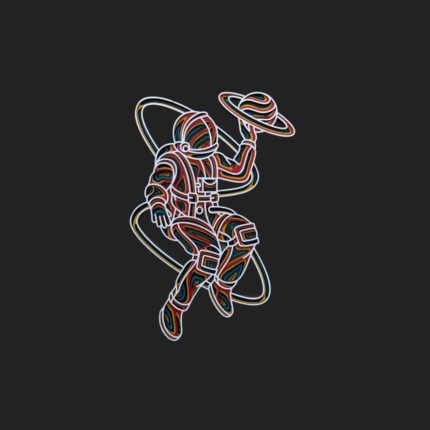 Astronaut Mandala Art Wall Decor / ASZ057 by laser artist studio