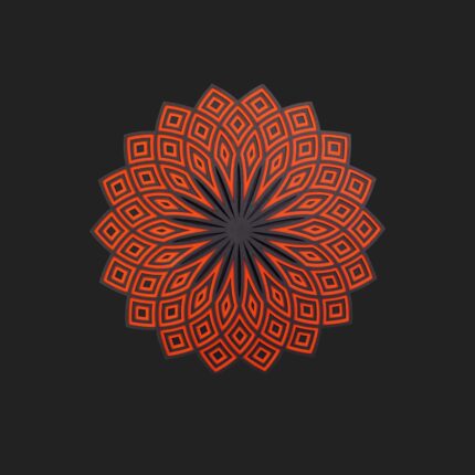 Abstract Multilayer Mandala Art Decor  by laser artist studio