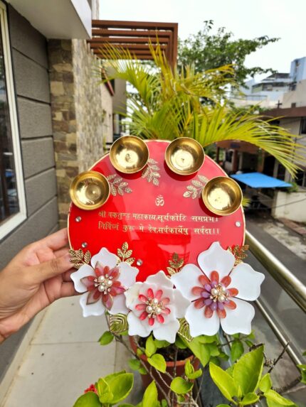Pooja thali 8'inches by creative holic