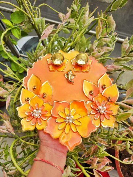 Pooja thali 8'inches by creative holic