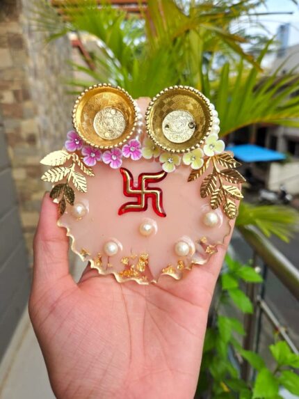 Mini pooja thali 4'inchs by creative holic