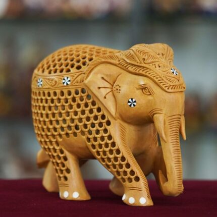 Wooden elephant by rivaaz