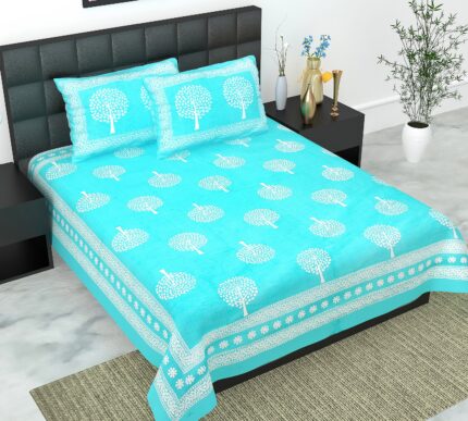 Double bedsheet (1+2)  by jaipur to home