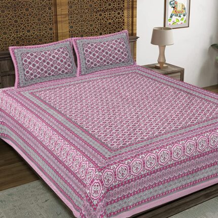 King size bedsheet (1+2) by jaipur to home