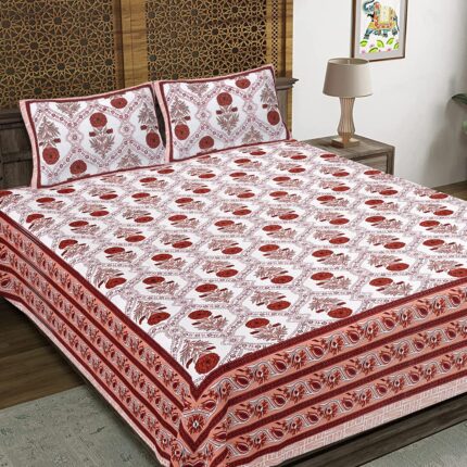 King size bedsheet (1+2)  by jaipur to home