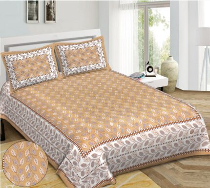 King size bedsheet (1+2) by jaipur to home