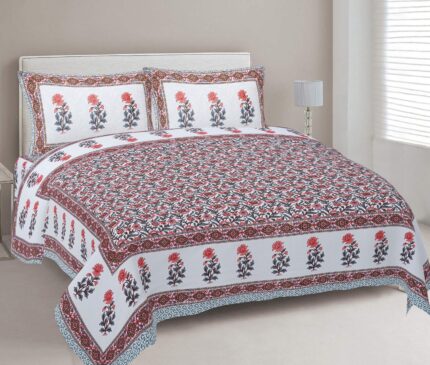 King size bedsheet (1+2) by jaipur by home