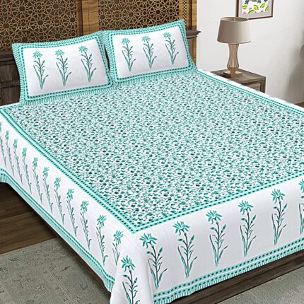 King size bedsheet (1+2) by jaipur to home