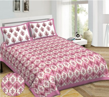 King size bedsheet (1+2) by jaipur to home
