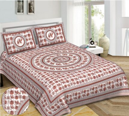 King size bedsheet (1+2)  by jaipur to home